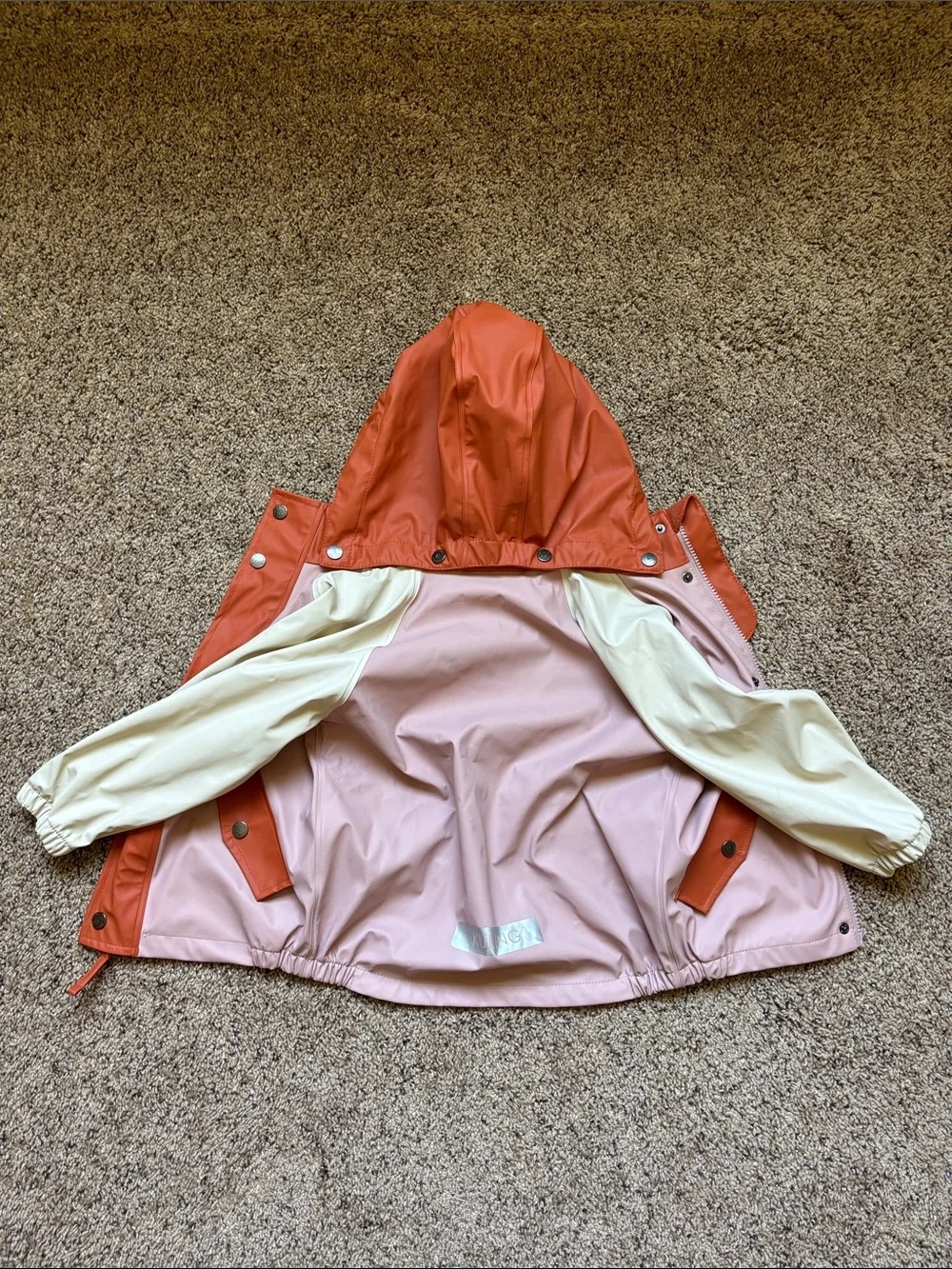Kuling colorblock rain jacket - pink